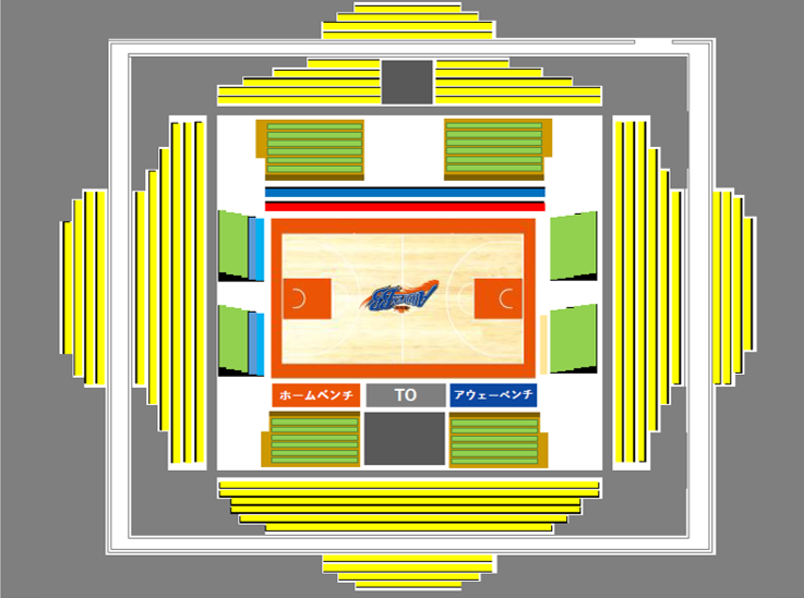 チケット 新潟市東総合スポーツセンター会場図 価格のお知らせ 新潟アルビレックスbb